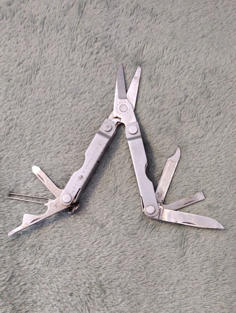 Leatherman Micra Keychain Multi-Tool- Stainless Steel.